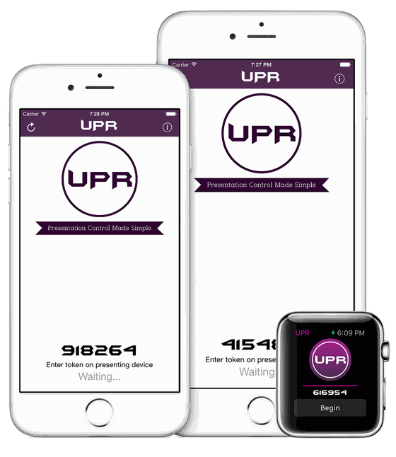 UPR running on iPhone and Apple Watch